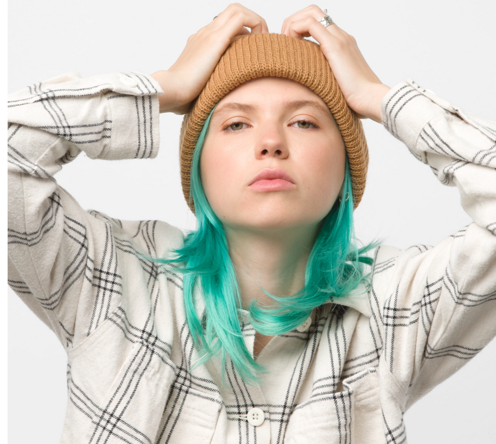 Vans top green beanie