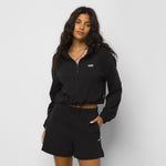 VANS WOMEN LEFT CHEST HALF ZIP FLEECE (VNN0AR97)