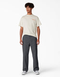 DICKIES Skateboarding Regular Fit Twill Pants, Charcoal Gray (WPSK67CH)