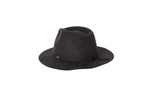brixton fedora packable hat washed black